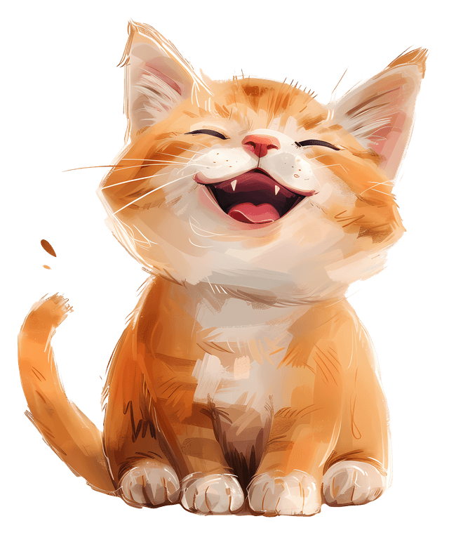 Just an image of a happy cat